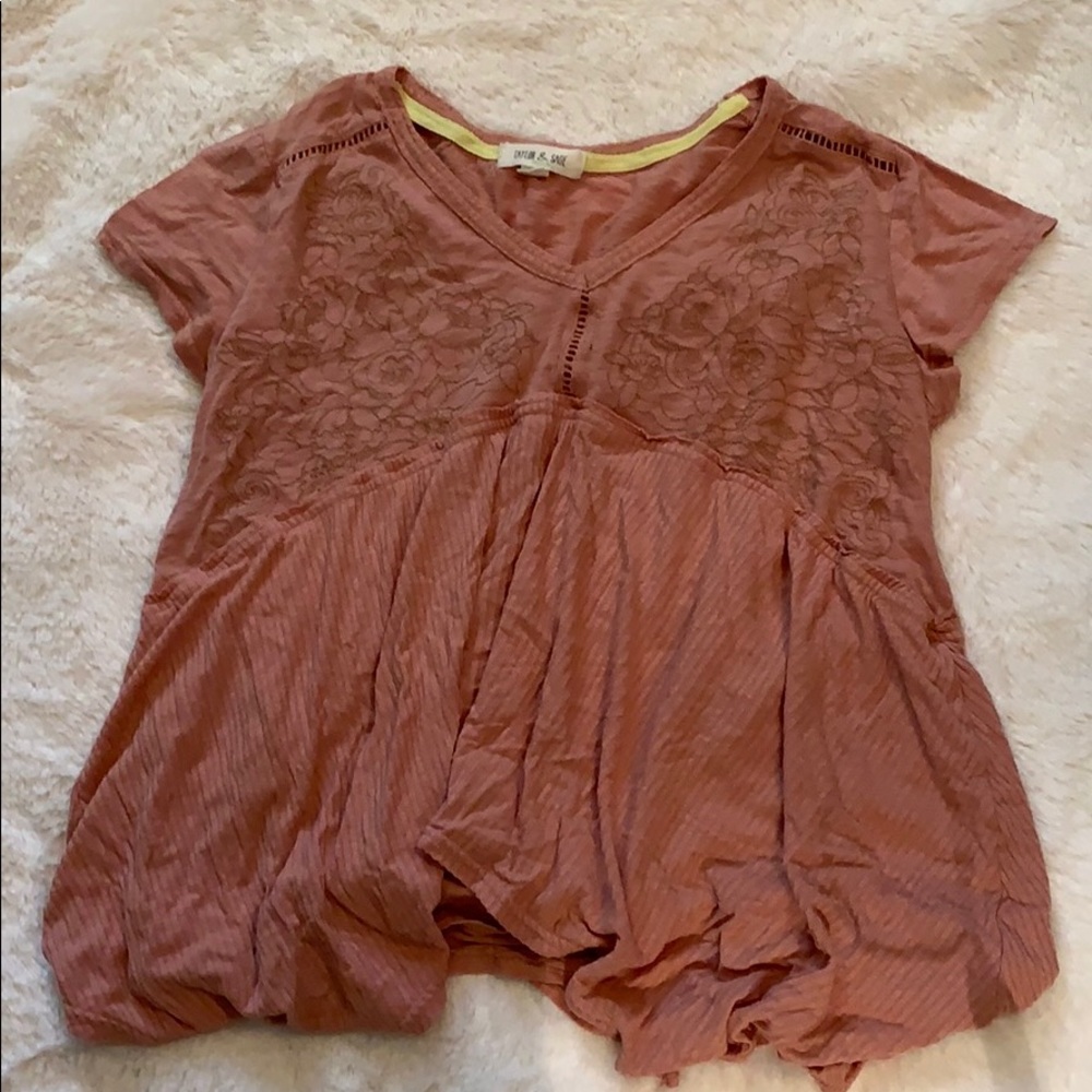 Rose colored top